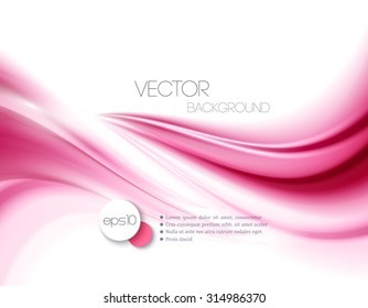 Beautiful Pink Satin. Drapery Background, Vector Illustration