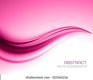 Beautiful Pink Satin. Drapery Background, Vector Illustration