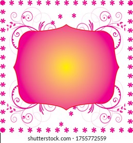 a beautiful pink title vector background image