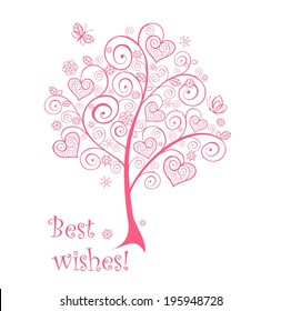 Beautiful pink tree