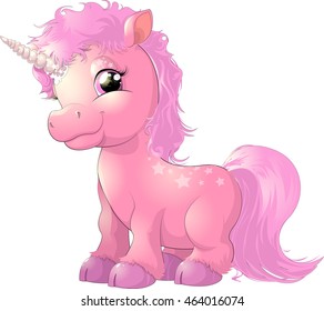 beautiful pink unicorn