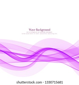 Beautiful pink wave design background vector
