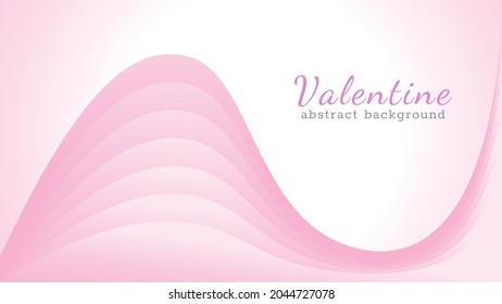 Beautiful pink wave vector illustration. Abstract background design template for romantic event, valentine card, wedding invitation, poster, wallpaper, banner, magazine etc