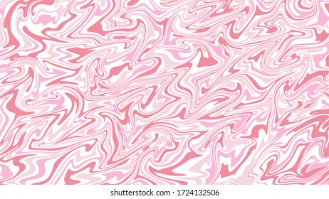 A beautiful pink and white wavy pattern looking like a refreshing strawberry milk smoothie. Yummy!