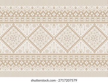 hermoso patrón tribal de píxeles inspirado en cada tejido de píxeles nativo como wayuu nativo africano americano sureste asiático textil tradicional patrón de seda tailandés Aborigen australiano y tela colombiana