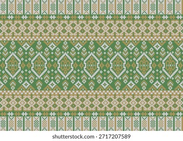 hermoso patrón tribal de píxeles inspirado en cada tejido de píxeles nativo como wayuu nativo africano americano sureste asiático textil tradicional patrón de seda tailandés Aborigen australiano y tela colombiana