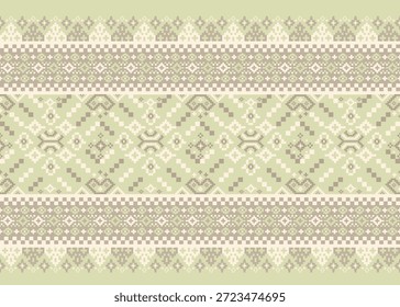 schönes Pixel-Stammesmuster inspiriert von jedem nativen Pixel-Stoff wie wayuu afrikanisch nativ amerikanisch südostasiatisch traditionelles Textil Thai Seide Muster Aborigine australischen und kolumbianischen Stoff