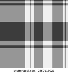 Beautiful plaid pattern fabric, complexity texture seamless background. British check textile vector tartan in vintage gray and grey colors palette.