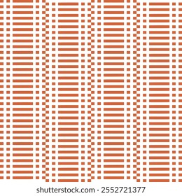 Beautiful plaid and striped pattern with soft sweet orange color background design for fabric , Banner, wallpaper, cloth, paper, pattern, book and cover. Design in classic