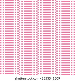 Beautiful plaid and striped pattern with soft sweet dark pink color background design for fabric , Banner, wallpaper, cloth, paper, pattern, book and cover. Design in classic