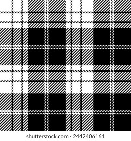 beautiful plaid tartan black white pattern. This is a seamless repeat plaid vector. Design for decorative,wallpaper,shirts,clothing,dresses,tablecloths,blankets,wrapping,textile,Batik,fabric,texture