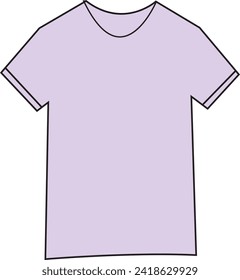a beautiful, plain purple-colored t-shirt