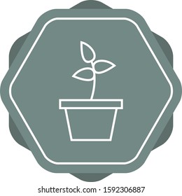 Beautiful Planting Line Vector Icon