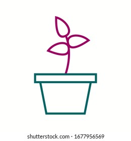Beautiful Planting Line Vector Icon