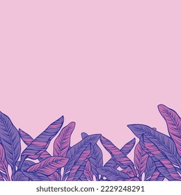 Beautiful plants and flowers illustration in colorful line art style, floral illustration, pattern, fabric printing
