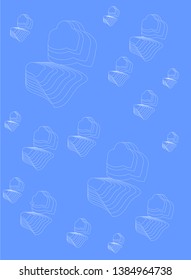 beautiful and pleasing to the blue background