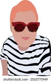 Beautiful plus size women in fashionable clothes set, curvy, overweigh girl pinup model vector Illustrations on a white background , Feminism