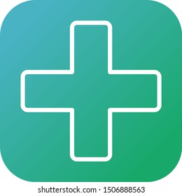 Beautiful Plus vector line icon