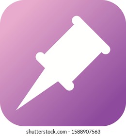 Beautiful Pointer Glyph Vector Icon