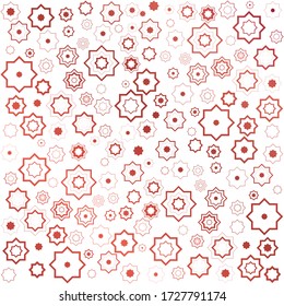  a beautiful polygon shapes art pattern  