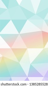 Beautiful polygonal background with gradient color. Vector illustration