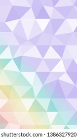 Beautiful polygonal background with gradient color. Vector illustration