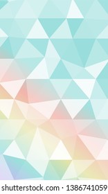 Beautiful polygonal background with gradient color. Vector illustration