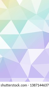 Beautiful polygonal background with gradient color. Vector illustration