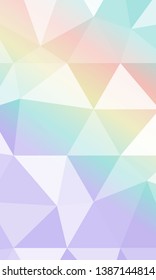 Beautiful polygonal background with gradient color. Vector illustration