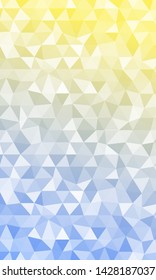 Beautiful polygonal background with gradient color. Vector illustration