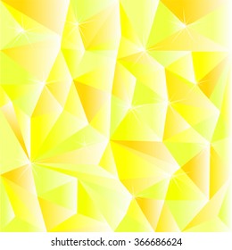 beautiful polygonal yellow background