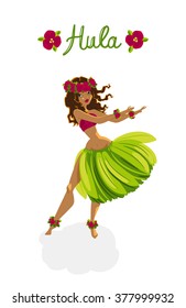 Beautiful Polynesian Girl - Hula Dancer