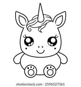 beautiful pony doll icon vector illustration 01