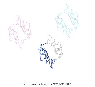 Beautiful portraits illustrating the four elements. 