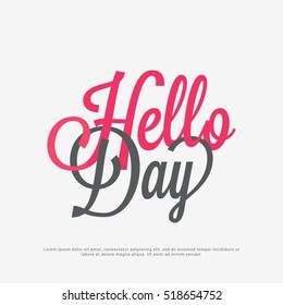 A beautiful poster or banner of world hello day.