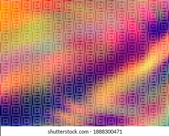 Beautiful poster glitch holographic vector layout design. Club party placard abstract backdrop. Energetic glitch hologram gradient background for poster.