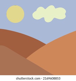 beautiful poster for wallpaper .vector illustration. horizon
