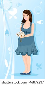 Beautiful pregnant woman