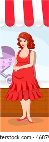 Beautiful pregnant woman