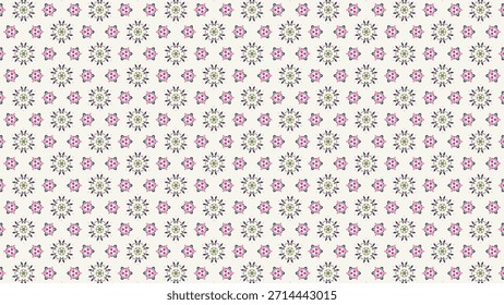Beautiful and premium seamless pattern Colorful abstract floral background for fabric, textile.