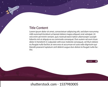 Beautiful presentation background with a space theme. ready to be used for presentations, landing pages, pitch decks, banners and others