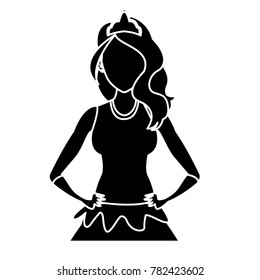 Beautiful princess cartoon