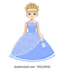 Beautiful princess. Vector illustration