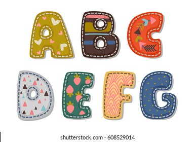 Beautiful print on bold font alphabets for kids part 1