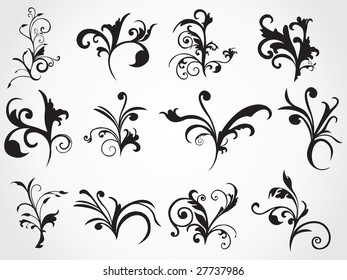 beautiful print tattoo, abstract illustration