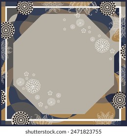 beautiful printed scarf hijab design