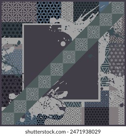 beautiful printed scarf hijab design