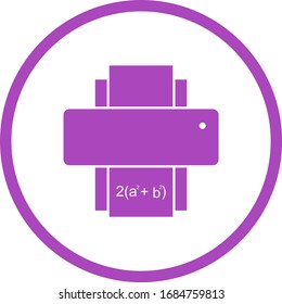 Beautiful Printer Glyph Vector Icon