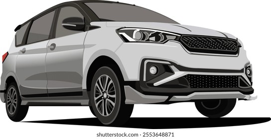 beautiful private car vector image, suitable for icon, symbol or logo material with private car image