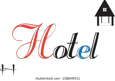 Beautiful and professional hotel logo design with letter H on a white background